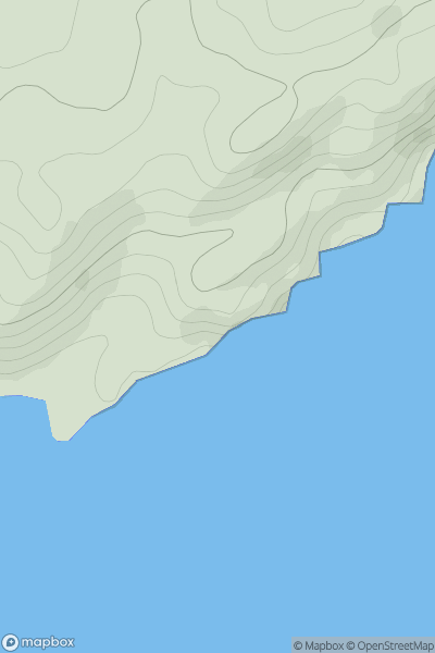 Thumbnail image for Barr Mor [Oban to Loch Fyne] [NN051007] showing contour plot for surrounding peak